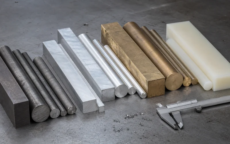 Barras de acero, aluminio, bronce y nylamid para maquinado